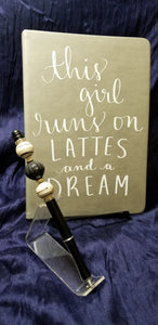 Lattes & a Dream Journal with Matching Refillable Pen