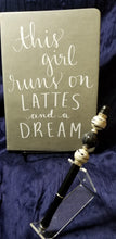 Load image into Gallery viewer, Lattes &amp; a Dream Journal with Matching Refillable Pen