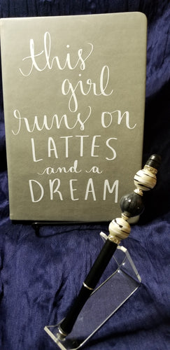 Lattes & a Dream Journal with Matching Refillable Pen