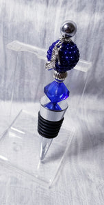 Blu Berry Chic Stiletto Wine Stopper