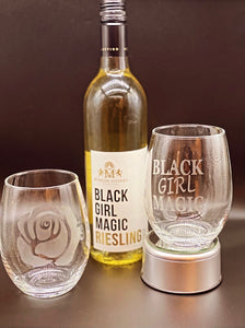 Wine Glasses - Hand Etched